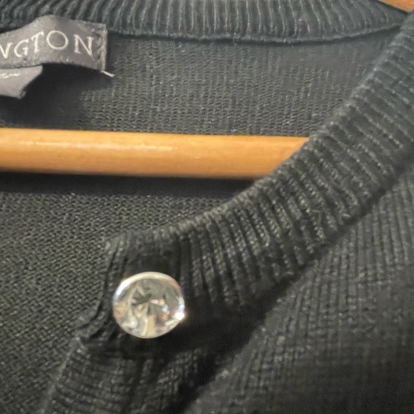 Womens long sleeve cardigan fancy buttons black size small - Picture 4 of 5